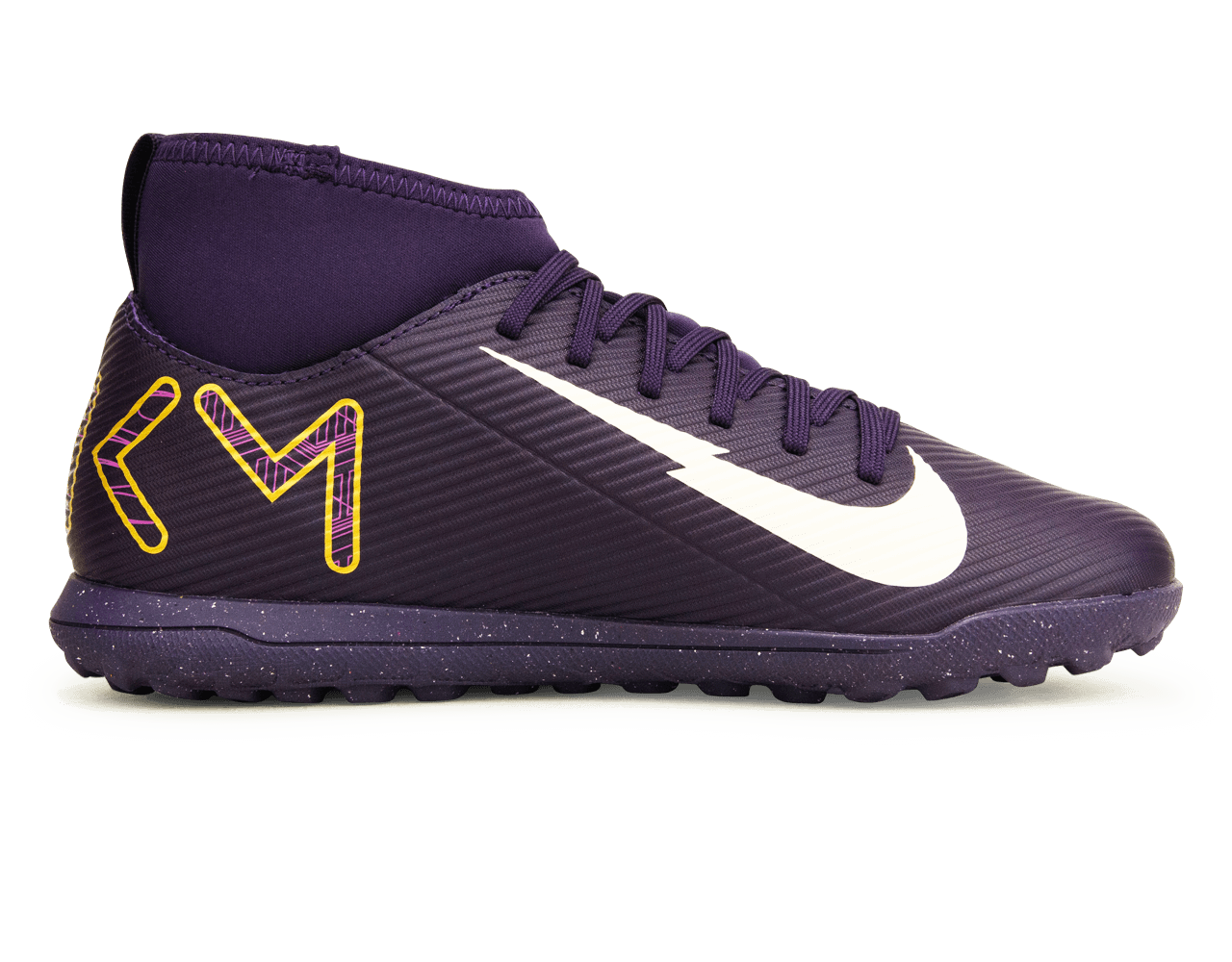 Nike Kids Zoom Mercurial Superfly 10 Club KM TF Grand Purple/Pale Ivory