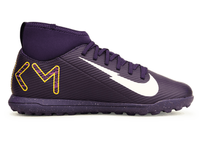 Nike Kids Zoom Mercurial Superfly 10 Club KM TF Grand Purple/Pale Ivory