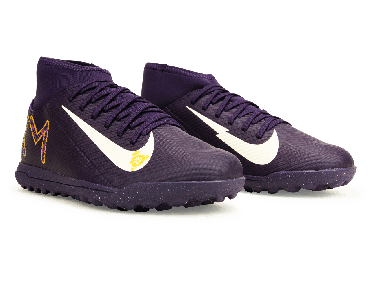 Nike Kids Zoom Mercurial Superfly 10 Club KM TF Grand Purple/Pale Ivory