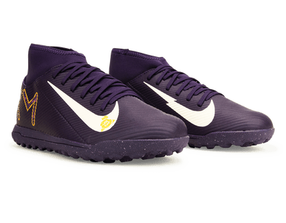 Nike Kids Zoom Mercurial Superfly 10 Club KM TF Grand Purple/Pale Ivory