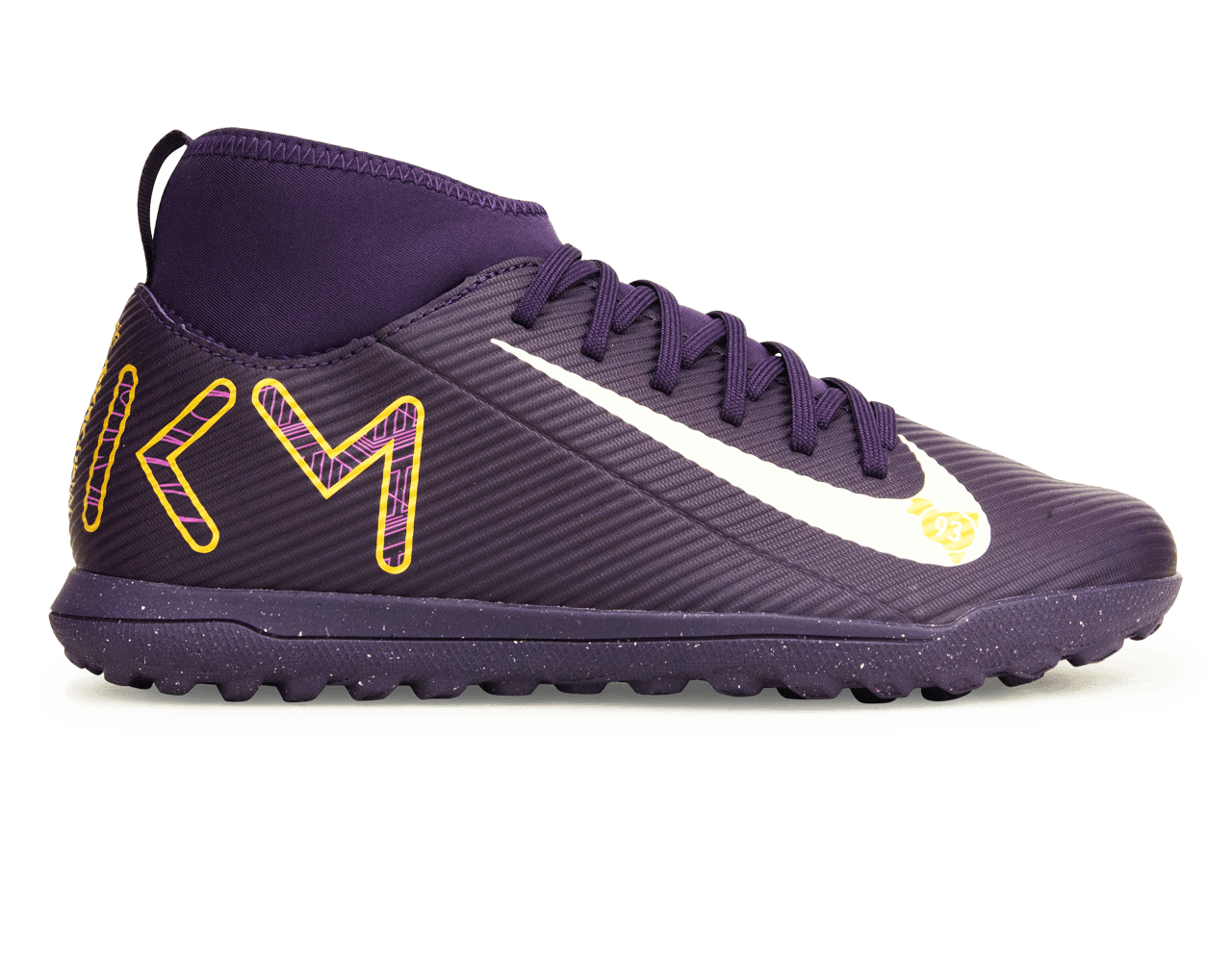 Nike Kids Zoom Mercurial Superfly 10 Club KM TF Grand Purple/Pale Ivory