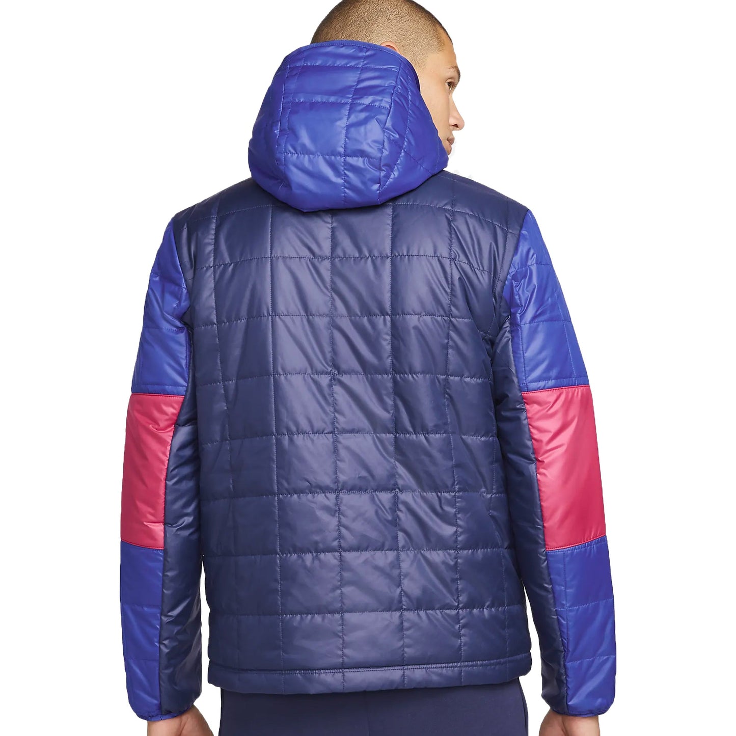 Nike Men's FC Barcelona Synthetic Fleece Full Zip Jacket 21/22 Blue/Red