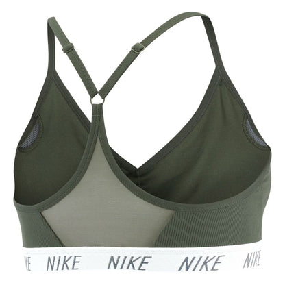 Nike Women's Indy Dri-FIT V-Neck Sports Bra Juniper Fog/White