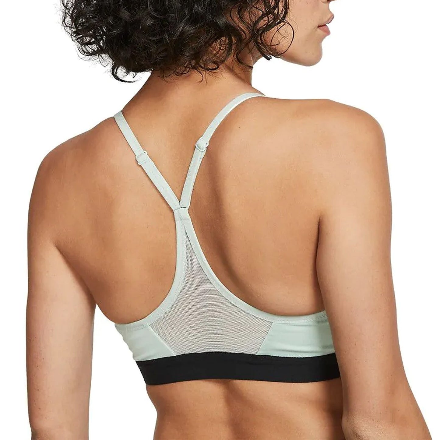 Nike Women's Indy Dri-FIT V-Neck Sports Bra Pistachio Frost/Black