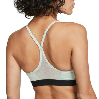 Nike Women's Indy Dri-FIT V-Neck Sports Bra Pistachio Frost/Black