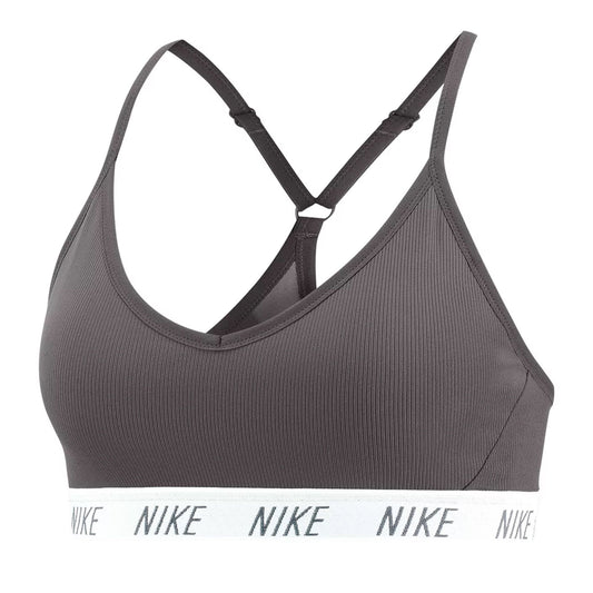 Nike Women's Indy Yoga Sports Bra Grey/White