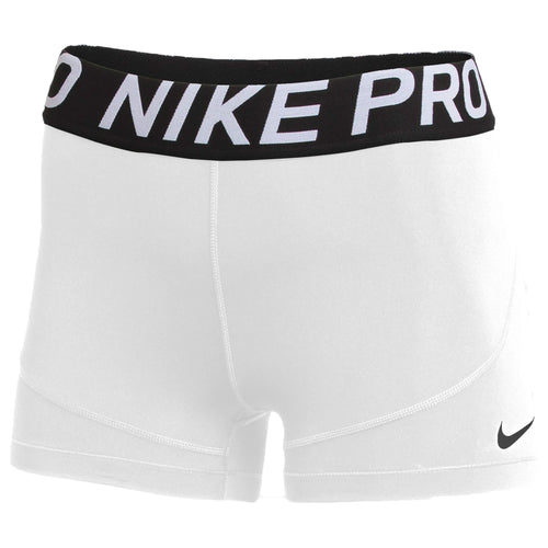 Nike Women's Pro Tight 3'' Shorts White/Black
