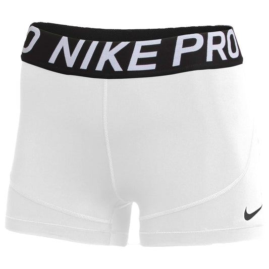 Nike Women's Pro Tight 3'' Shorts White/Black