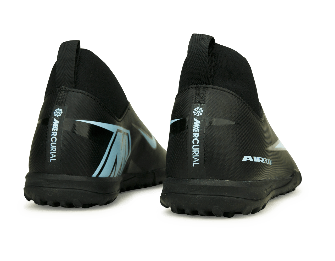 Nike Kids Zoom Mercurial Superfly 10 Academy TF Black/Ice Blue
