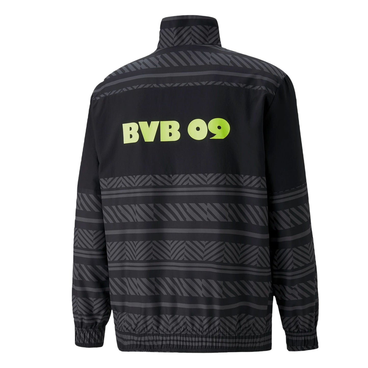 PUMA Men's Borussia Dortmund Prematch Jacket 2022 Black/Yellow