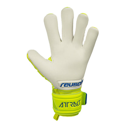 Reusch Men's Attrakt Resist Fingersave Goalkeeper Gloves Yellow/Blue/White