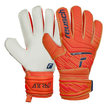 Reusch Men's Goalkeeper Attrakt Solid Gloves Orange/Blue