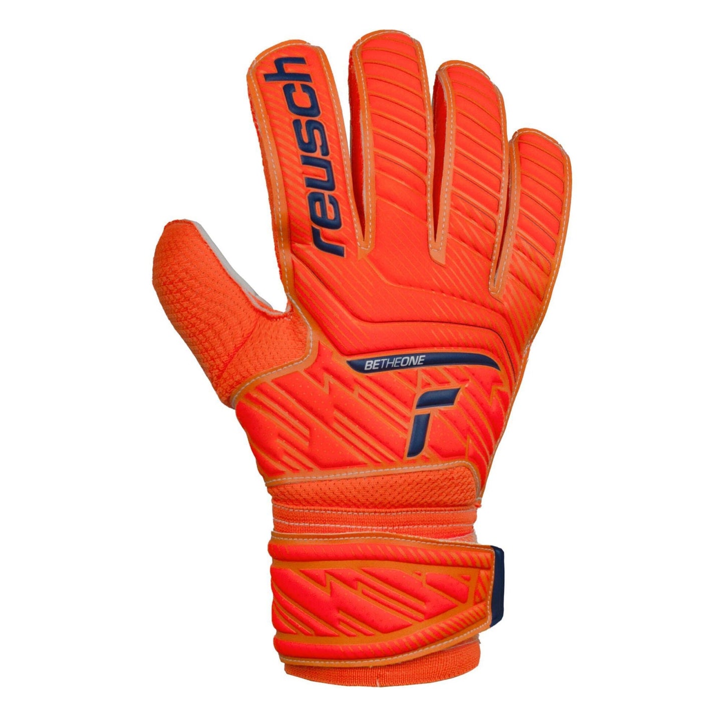 Reusch Men's Goalkeeper Attrakt Solid Gloves Orange/Blue