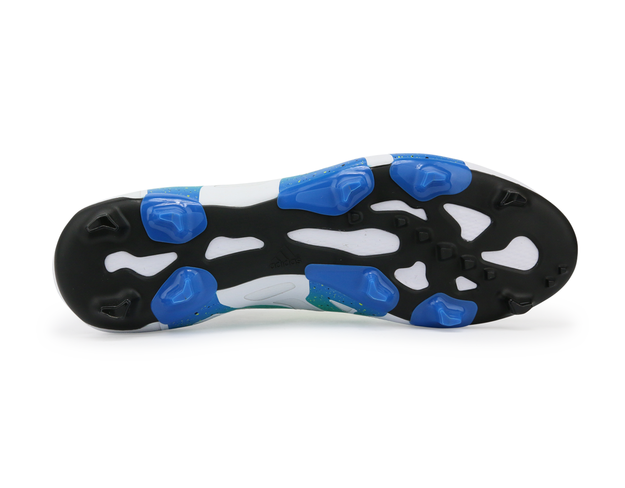 adidas Men's X 15.1 FG/AG White/Solar Slime/Blue