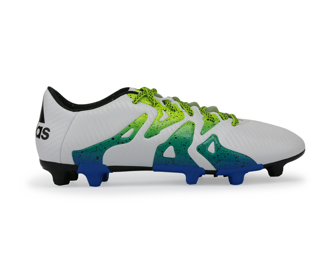 adidas Men's X 15.3 FG/AG White/Core Black/Solar Slime