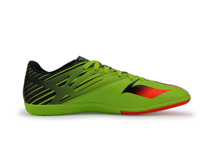 adidas Men's Messi 15.3 Indoor Soccer Shoes Solar Slime/Solar Red/Black