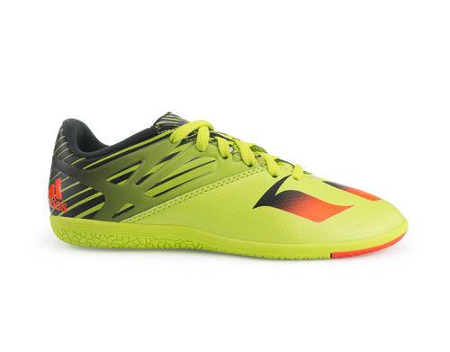 adidas Kids Messi 15.3 Indoor Soccer Shoes Semi Solar Slime/Solar Red/Black
