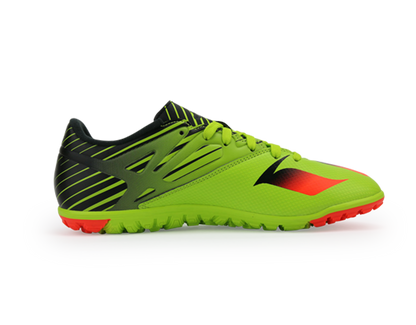 adidas Men's Messi 15.3 Turf Soccer Shoes Semi Solar Slime/Solar Red/Core Black