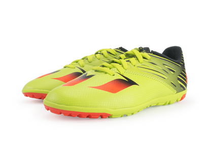 adidas Kids Messi 15.3 Turf Soccer Shoes Semi Solar Slime/Solar Red/Black