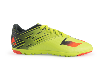 adidas Kids Messi 15.3 Turf Soccer Shoes Semi Solar Slime/Solar Red/Black
