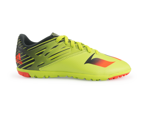 adidas Kids Messi 15.3 Turf Soccer Shoes Semi Solar Slime/Solar Red/Black