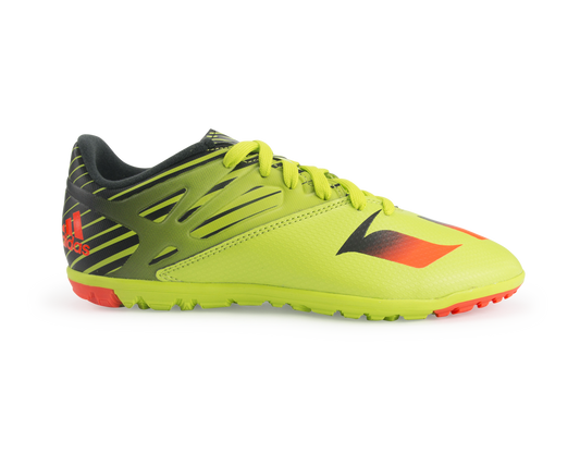 adidas Kids Messi 15.3 Turf Soccer Shoes Semi Solar Slime/Solar Red/Black