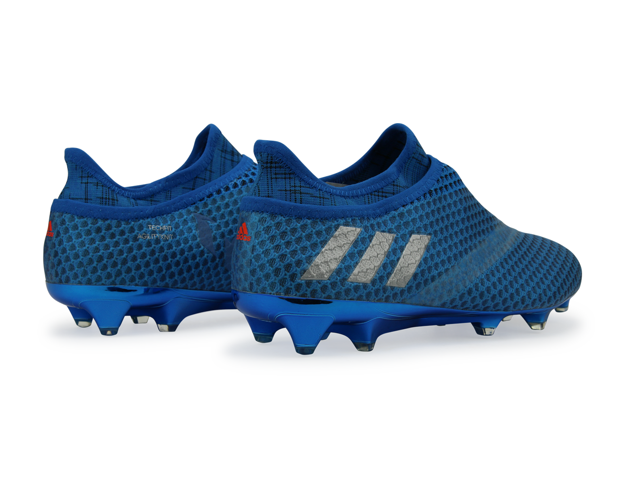 adidas Men's Messi 16+ PUREAGILITY FG Sho Blue/Metallic Silver