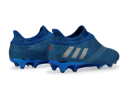 adidas Men's Messi 16+ PUREAGILITY FG Sho Blue/Metallic Silver