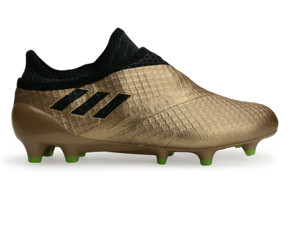 adidas Kids Messi 16+ FG Copper Metallic/Core Black/Solar Green