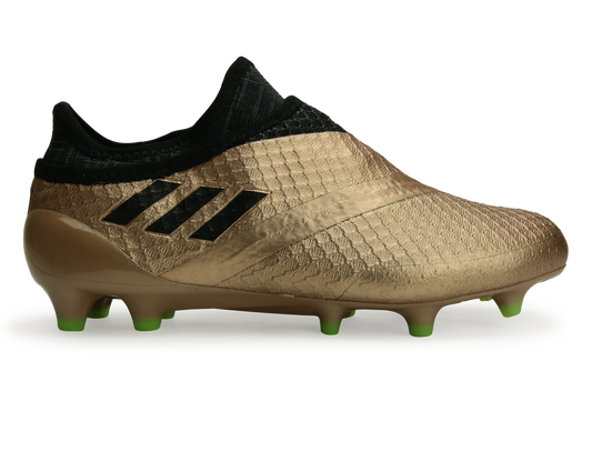 adidas Kids Messi 16+ FG Copper Metallic/Core Black/Solar Green
