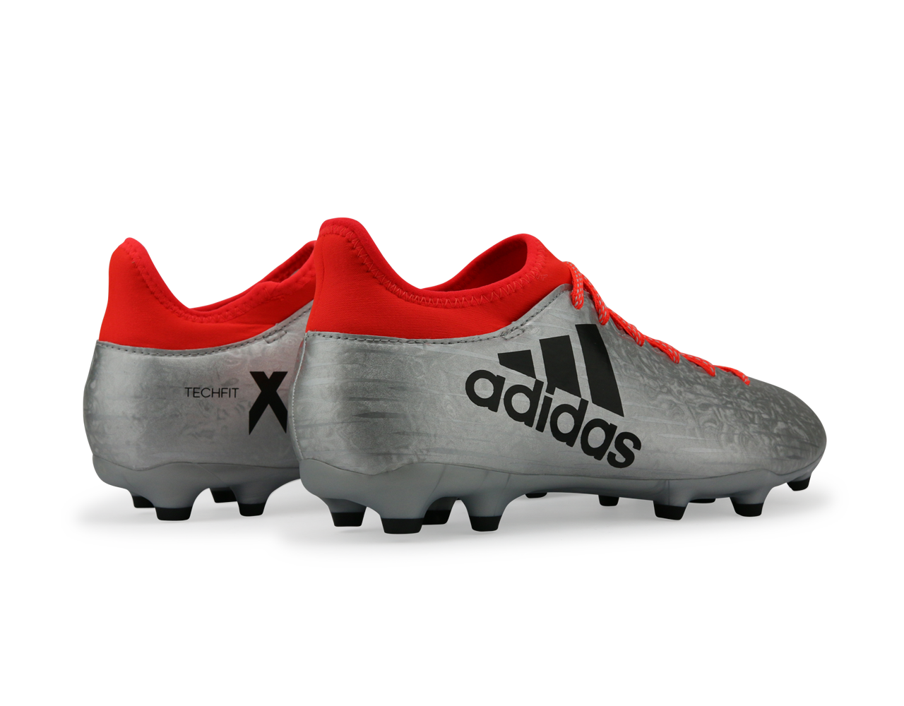 adidas Men's X 16.3 FG Silver Metalic/Core Black/Solar Red