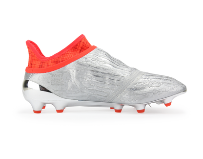 adidas Men's X 16+ PURECHAOS FG Silver Metalic/Core Black/Solar Red