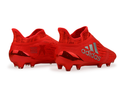 adidas Men's X 16+ PURECHAOS FG Solar Red/Metalic Silver