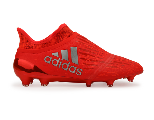 adidas Men's X 16+ PURECHAOS FG Solar Red/Metalic Silver