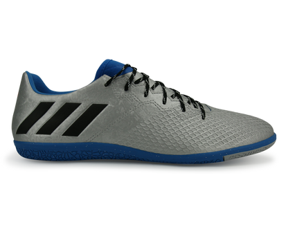 adidas Men's Messi 16.3 Indoor Soccer Shoes Silver Metallic/Core Black/Sho Blue