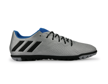 adidas Men's MESSI 16.3 Turf Soccer Shoes Siver Metalic/Core Black/Sho Blue