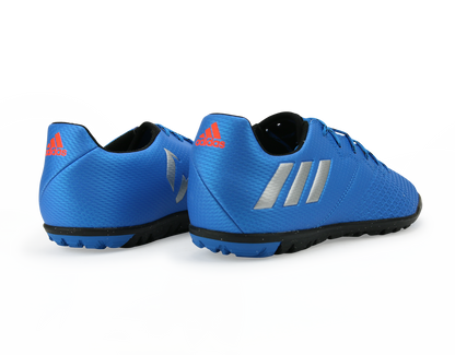 adidas Kids Messi 16.3 Turf Soccer Shoes Sho Blue/Metalic Silver