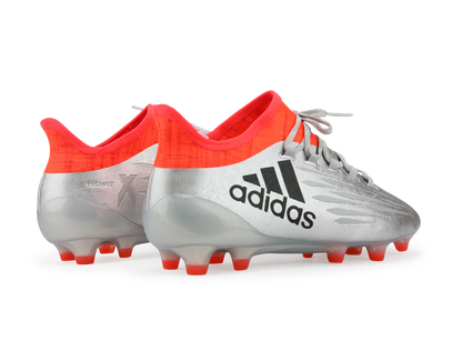 adidas Men's X 16.1 FG Silver Metalic/Core Black/Solar Red