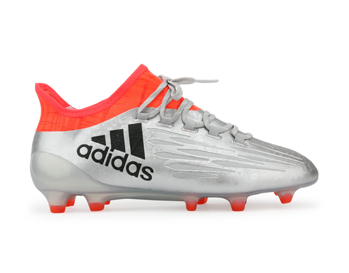 adidas Men's X 16.1 FG Silver Metalic/Core Black/Solar Red