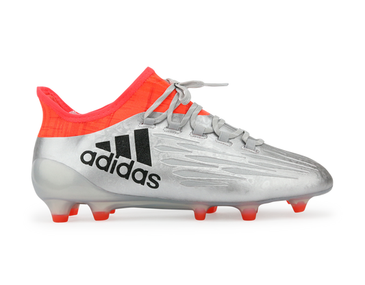 adidas Men's X 16.1 FG Silver Metalic/Core Black/Solar Red