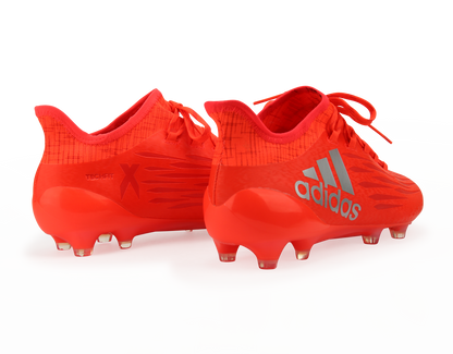 adidas Men's X 16.1 FG/AG Solar Red/Metalic Silver