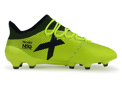 adidas Men's X 17.1 FG Solar Yellow/Legend Ink