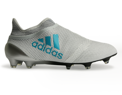 adidas Men's X 17+ Purespeed FG White/Energy Blue/Clear Grey