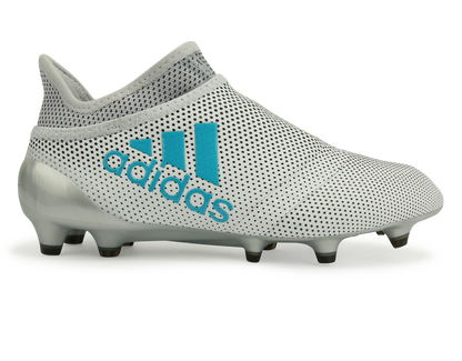 adidas Kids X 17+ PURESPEED FG White/Energy Blue/Clear Grey