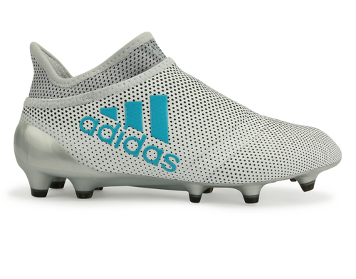 adidas Kids X 17+ PURESPEED FG White/Energy Blue/Clear Grey