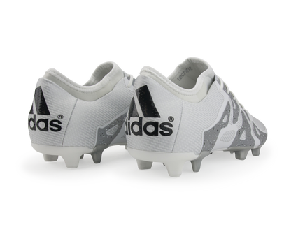 adidas Men's X 15.1 FG/AG White/Core Black/Silver Metallic