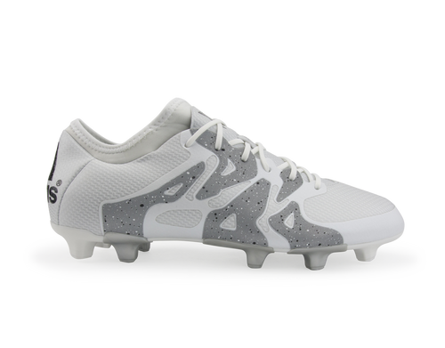 adidas Men's X 15.1 FG/AG White/Core Black/Silver Metallic