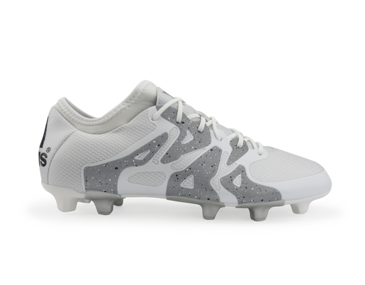adidas Men's X 15.1 FG/AG White/Core Black/Silver Metallic