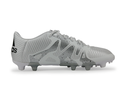 adidas Men's X 15.3 FG/AG White/Core Black/Silver Metallic