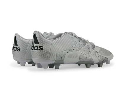 adidas Men's X 15.3 FG/AG White/Core Black/Silver Metallic